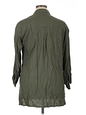 Ava & Viv 3/4 Sleeve Button-Down Shirt (view 2)