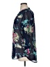 Kut from the Kloth 100% Polyester Floral Blue 3/4 Sleeve Blouse Size XL - photo 5