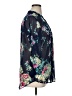 Kut from the Kloth 100% Polyester Floral Blue 3/4 Sleeve Blouse Size XL - photo 4
