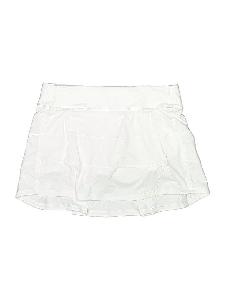 Pre-owned Lululemon Athletica Skort In White