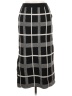 Shein 100% Acrylic Houndstooth Black Formal Skirt Size L - photo 2