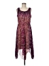 CHRIS McLaughlin 100% Polyester Paisley Purple Cocktail Dress Size 8 - photo 1