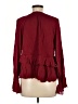 Gilli Burgundy Long Sleeve Blouse Size M - photo 2