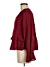 Gilli Burgundy Long Sleeve Blouse Size M - photo 5