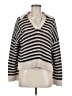 Industry 100% Cotton Stripes Ivory Pullover Sweater Size M - photo 1