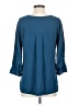 Halston Heritage Blue 3/4 Sleeve Blouse Size 4 - photo 2