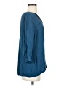 Halston Heritage Blue 3/4 Sleeve Blouse Size 4 - photo 4