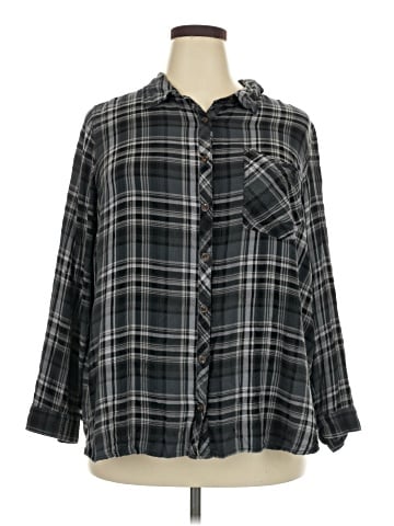 Terra & Sky Long Sleeve Button-Down Shirt (view 1)