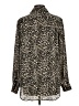 Equipment 100% Polyester Animal Print Gold Long Sleeve Blouse Size L - photo 2