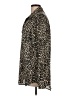 Equipment 100% Polyester Animal Print Gold Long Sleeve Blouse Size L - photo 5