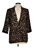 NYCC 100% Polyester Animal Print Brown Blazer Size M - photo 1