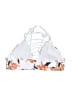 Rose Gal Print White Swimsuit Top Size 14 - photo 2