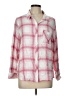 Well Worn 100% Viscose Plaid Pink 3/4 Sleeve Button-Down Shirt Size L - photo 1