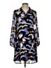 Nine West Print Blue Casual Dress Size XS - photo 1