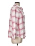 Well Worn 100% Viscose Plaid Pink 3/4 Sleeve Button-Down Shirt Size L - photo 4