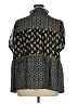 Rain 100% Polyester Black Short Sleeve Blouse Size XL (estimated) - photo 2