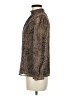 1.State 100% Polyester Animal Print Brown Long Sleeve Blouse Size M - photo 5