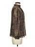 1.State 100% Polyester Animal Print Brown Long Sleeve Blouse Size M - photo 4