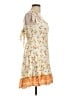 J for Justify 100% Rayon Floral Ivory Casual Dress Size L - photo 4