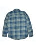 Volcom 100% Cotton Plaid Blue Long Sleeve Button-Down Shirt Size 10 - 12 - photo 2