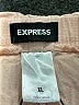Express Solid Tan Khaki Shorts Size XL - photo 3