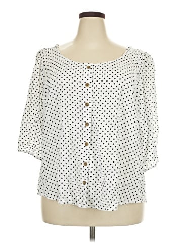 Torrid 3/4 Sleeve T-Shirt (view 1)