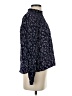 Eyeshadow 100% Rayon Blue Long Sleeve Blouse Size S - photo 4
