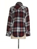 Rails 100% Rayon Plaid Burgundy Long Sleeve Button-Down Shirt Size XS - photo 2