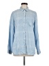 Express 100% Lyocell Blue Long Sleeve Button-Down Shirt Size M - photo 1