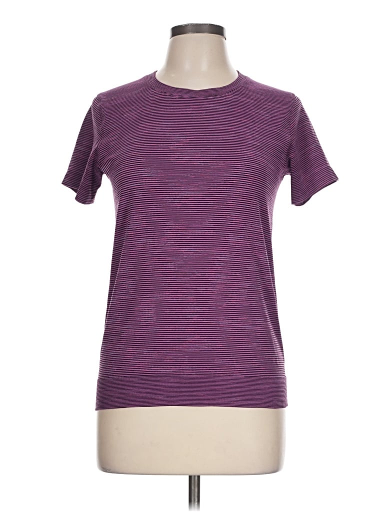 Pre-owned Lululemon Athletica Active T-shirt In Purple