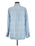 Express 100% Lyocell Blue Long Sleeve Button-Down Shirt Size M - photo 2