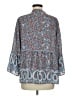 Fever 100% Polyester Paisley Blue 3/4 Sleeve Blouse Size M - photo 2
