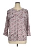 Hasting & Smith Floral Gray 3/4 Sleeve Blouse Size XL - photo 1
