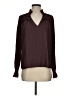 Unbranded 100% Polyester Burgundy Long Sleeve Blouse Size S - photo 1