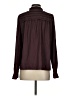 Unbranded 100% Polyester Burgundy Long Sleeve Blouse Size S - photo 2