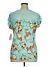 Bobbie Brooks Teal Short Sleeve Blouse Size XL - photo 2