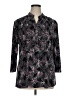 Style&Co Paisley Black 3/4 Sleeve Blouse Size 1X - photo 1