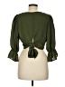 Shein 100% Polyester Green 3/4 Sleeve Blouse Size 8 - photo 2