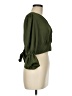 Shein 100% Polyester Green 3/4 Sleeve Blouse Size 8 - photo 4