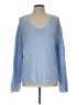 Pura Cashmere Blue Pullover Sweater Size L - photo 1