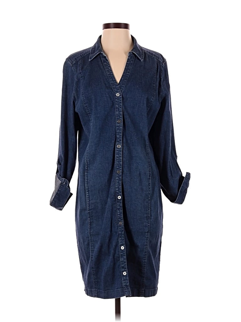 Pre-owned Jjill Casual Dress In Blue