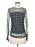 DKNY Silver Long Sleeve Blouse Size XS - photo 1