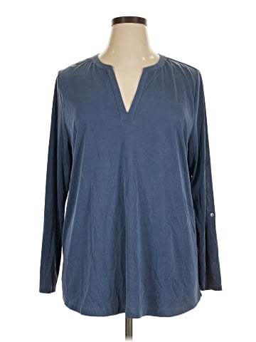 J.Jill Long Sleeve Henley (view 1)