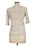Vince. Stripes Ivory Short Sleeve Turtleneck Size L - photo 2