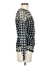 DKNY Silver Long Sleeve Blouse Size XS - photo 4