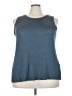 Halogen Blue Sleeveless T-Shirt Size 3X - photo 1