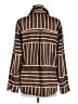 Rails 100% Polyester Stripes Brown Long Sleeve Blouse Size M - photo 2
