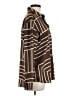 Rails 100% Polyester Stripes Brown Long Sleeve Blouse Size M - photo 4