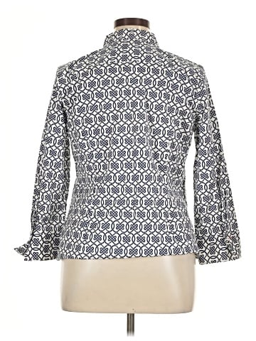 Talbots 3/4 Sleeve Button-Down Shirt (view 2)