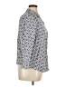 Talbots Print Blue 3/4 Sleeve Button-Down Shirt Size 16 - photo 4